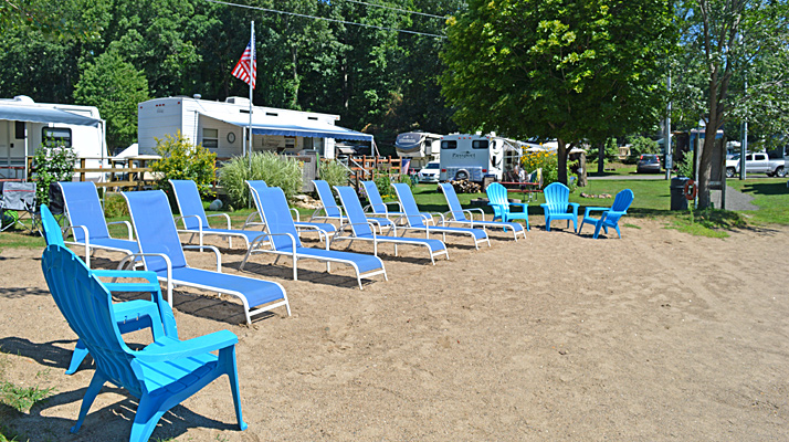 Beach Chairs at Riverdale Farm Campsites