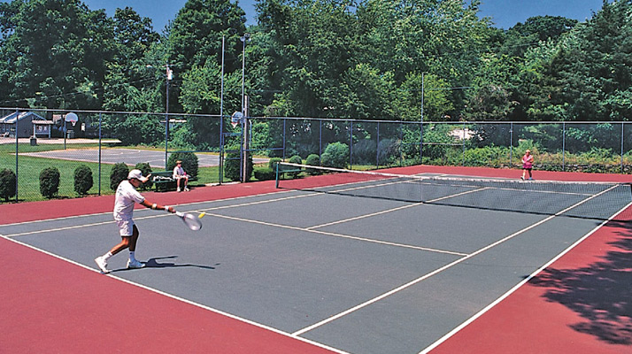 Tennis Court at Riverdale Farm Campsites
